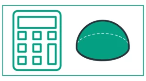 Hemisphere volume calculator